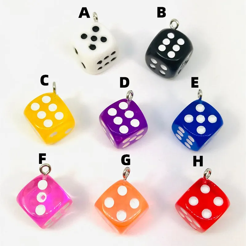 MALOYANVE 3D Dice Earrings For Women - Fun D20 Cubic Dangle Drop Earrings For Halloween, Casino Night & Aesthetic Style