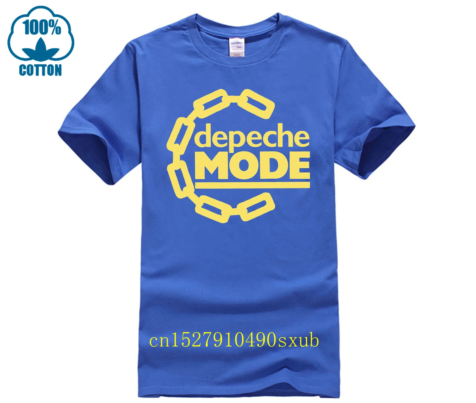 Camiseta Con Logo De DM Depeche Chain Mode, Ropa Popular, Cuello