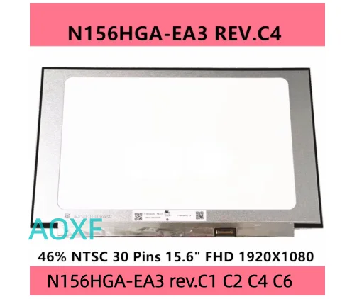 Écran LCD LED 15,6" N156HGA-EA3 REV.C Full HD IPS - Dalle Neuve 30 Pins, Garantie 1 An
