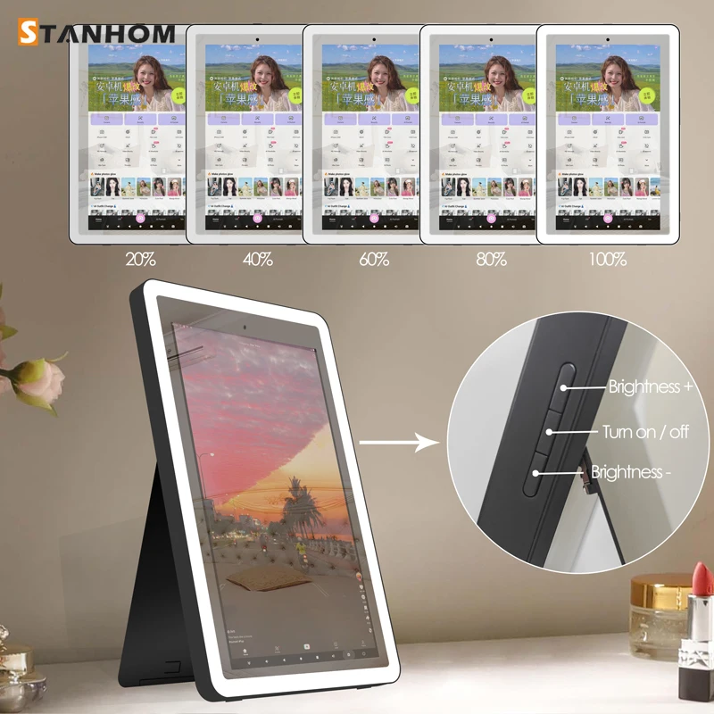 스탠홈 와이파이 매직 스마트 뷰티 메이크업 LED 조명 거울