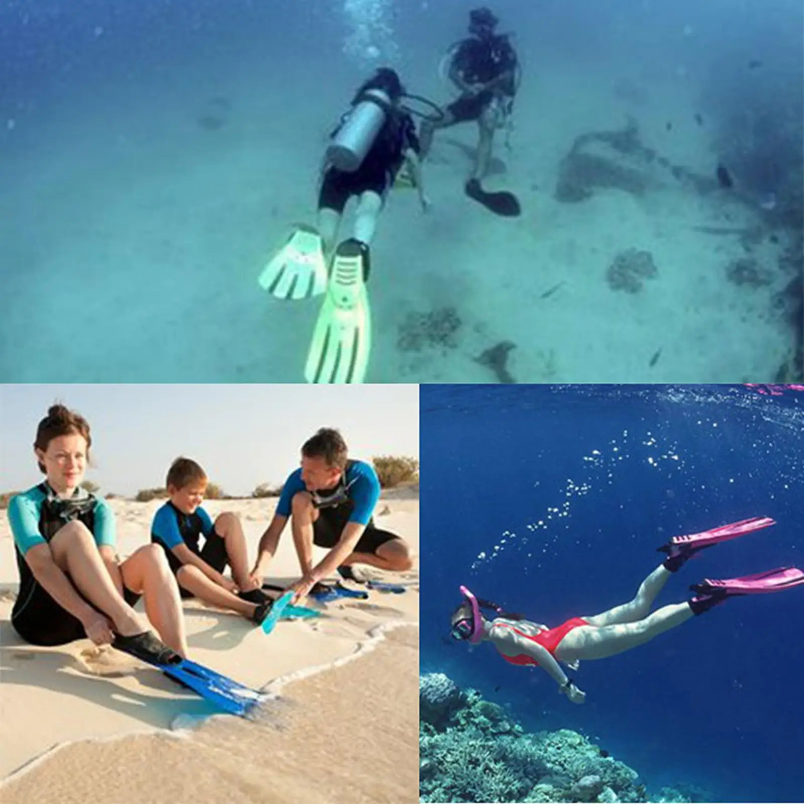 Swimming Flippers Lightweight Scuba Diving Fins for Beginners Professionals