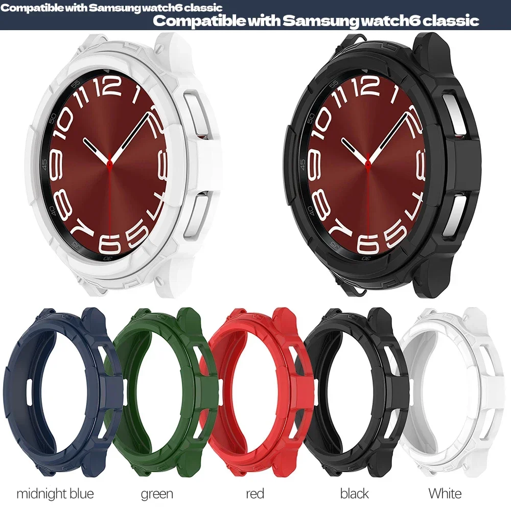 Premium TPU Protective Cover for Galaxy and Watch Classic Series - Hollow Mechanical Design