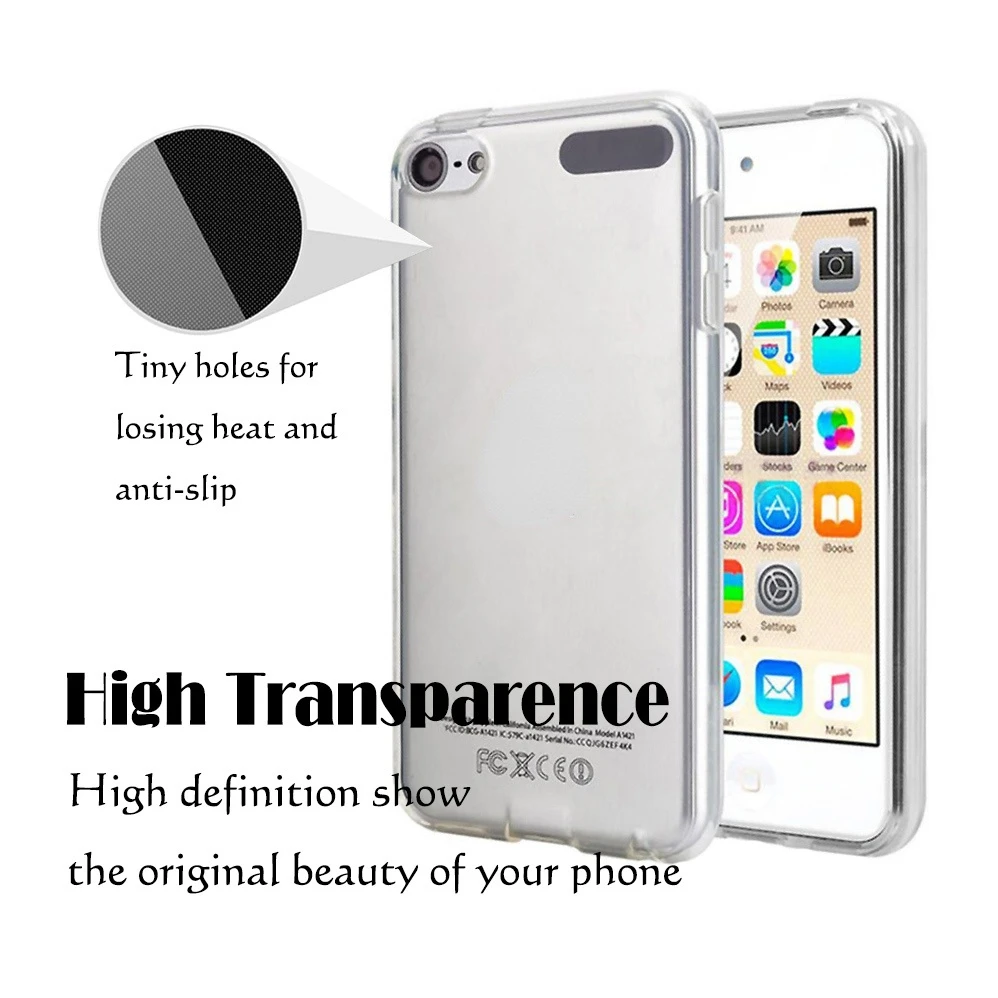 Transparent Soft TPU Silicone Protective Case - Slim Clear Back Cover