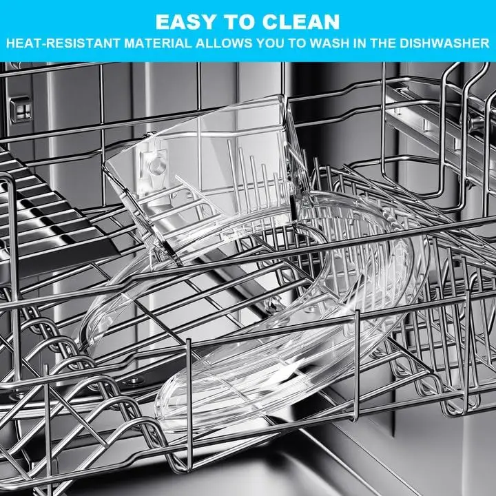Kitchen Splash Guard Dishwasher Safe KN1PS Dumping Cover 4.5-5 quarts KN1PS Dumping Shield Bracket Mixer Compatible Pouring Shield For KitchenAid