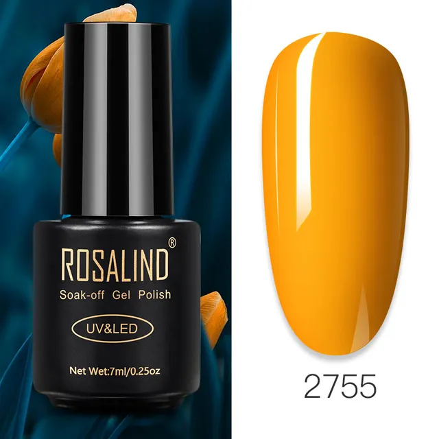 ROSALIND Nail Gel Polish Glitter Series Gel Varnishes All For Manicure Soak Off UV Lamp Nails Art Semi Permanent Gel Polish RA2755