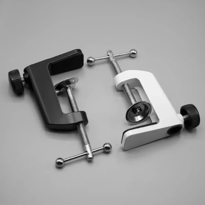 Metal Desktop Mount Clamp C-Shaped Clip for Microphone Suspension Boom Scissor Arm Stand Holder Table Light Bracket
