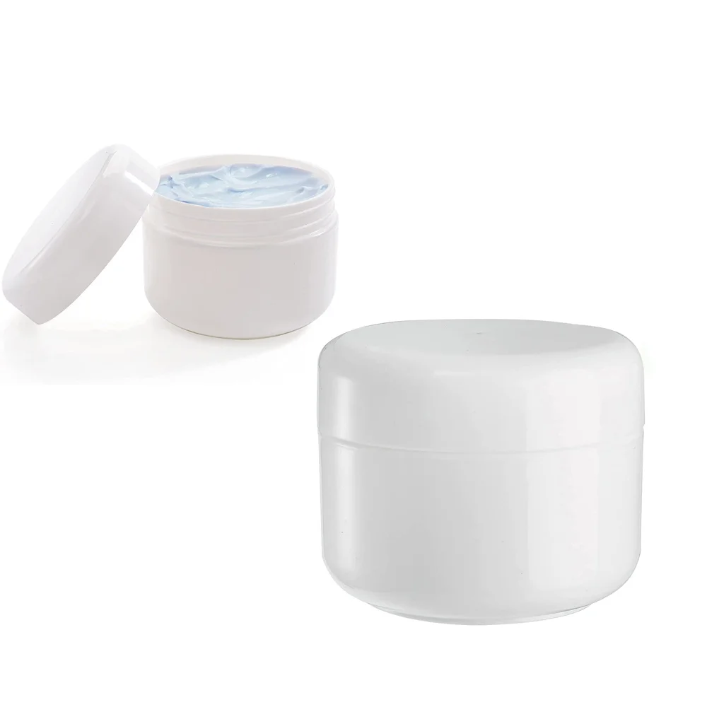 

10pcs White 20g 30g Cosmetic Jars with Liners and Dome Lids for Cosmetic Samples Cream Lotion BPA Free