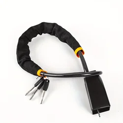 Universal Anti - Theft Steering Wheel Lock for Vehicles, Trucks, and SUVs (Black)