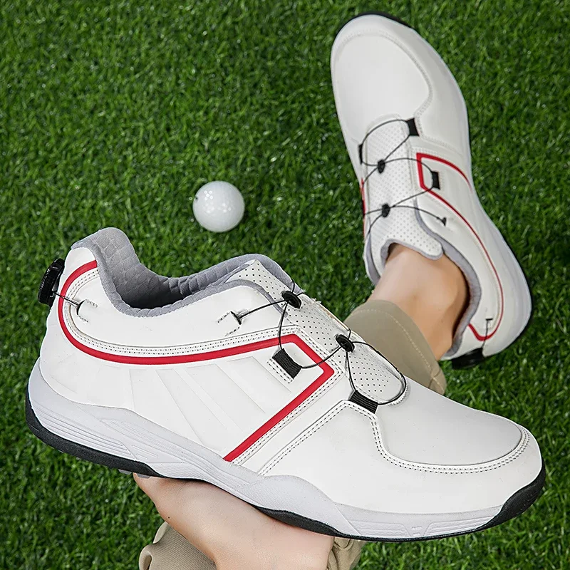 Professional Waterproof Golf Shoes for Men, Non-Slip Golf Sneakers, Spikeless Sports Shoes, Walking Golfer Footwears, New