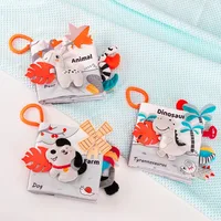 Not Be Torn Infant Baby Cloth Book Animal Tails High Contrast Quiet Cloth Book Soft Toddler Toy Soft Baby Books Early Learning 1