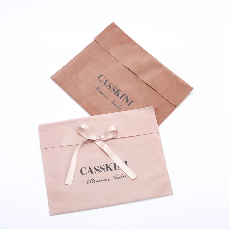 Brown Velvet Gift Dust Bag  8x10cm 12x12cm 15x20cm 25x40cm Thick Suede Envelope Jewelry Packaging Bag