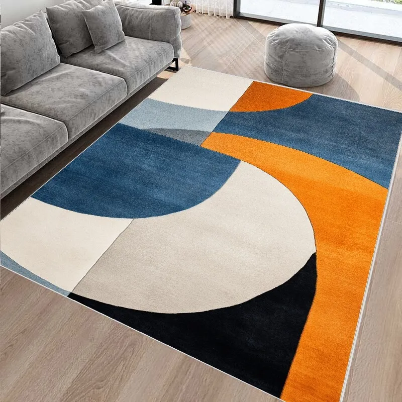 

Simple Geometric Carpet Modern Luxury Carpets for Living Room Decoration Home Floor Mat Sofa Bedside Soft Rug Anti-slip Washable