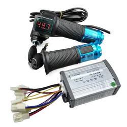 Electric Bike & Scooter Motor Controller with Throttle Twist Grip (48V 1000W)