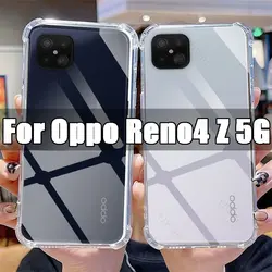 Crystal Clear Shockproof Anti-Scratch TPU Phone Case - Transparent Protection for Oppo Reno4 Z 5G (Clear)