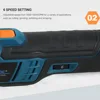 Newone Cordless 20V Quickrelease Oscillating Tool Multifunction tool Anti-Vibration Compatible for MAKITA 18V Renovator Trimmer 4