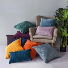 Housse de coussin en velours doux, taie d'oreiller pour canapé, voiture, bureau, décoration de la maison, 45x45 