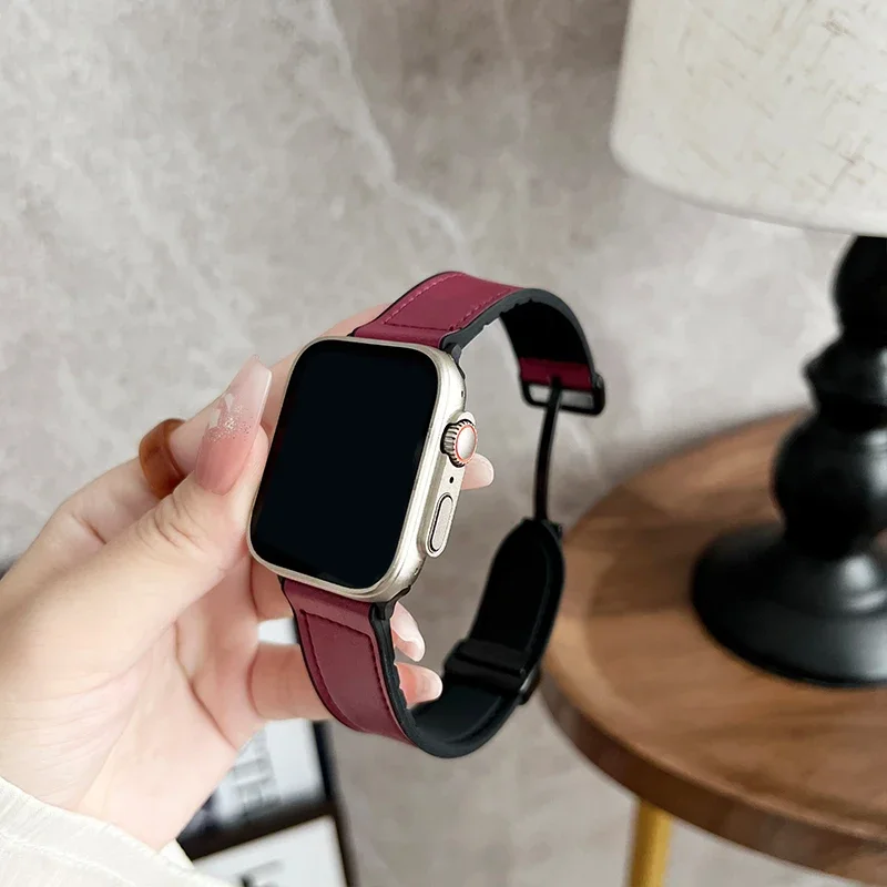 Premium Leather Magnetic Strap