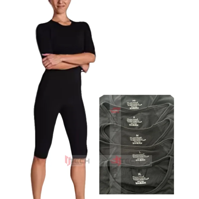 Biancheria Intima Da Allenamento Miha Bodytec EMS | Set Maglia E Pantaloni | TENCEL E Lycra | Lavabile A 60°