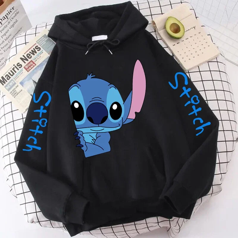 thumbnail image 1 of Sudaderas con capucha de Lilo Stitch de Disney para hombre y mujer, sudadera Harajuku de Anime, ropa de calle gótica Y2k de dibujos animados, Sudadera con capucha de Manga de los años 2000 para mujer, 1 of 5