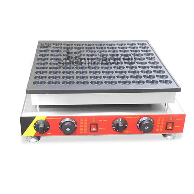 

Non-stick Waffle Machine Stainless Steel 100-hole Electric Heart-shaped Waffle maker Pancake Cookies equipment 220V