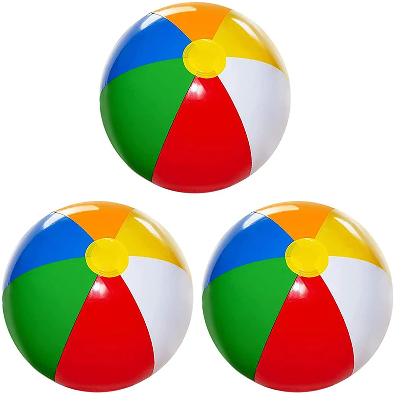 

Inflatable Beach Balls for Kids Play Inflatable Pool Toy Beach Toy for Toddler Classic Rainbow Color By Reusable Water Ballonnen