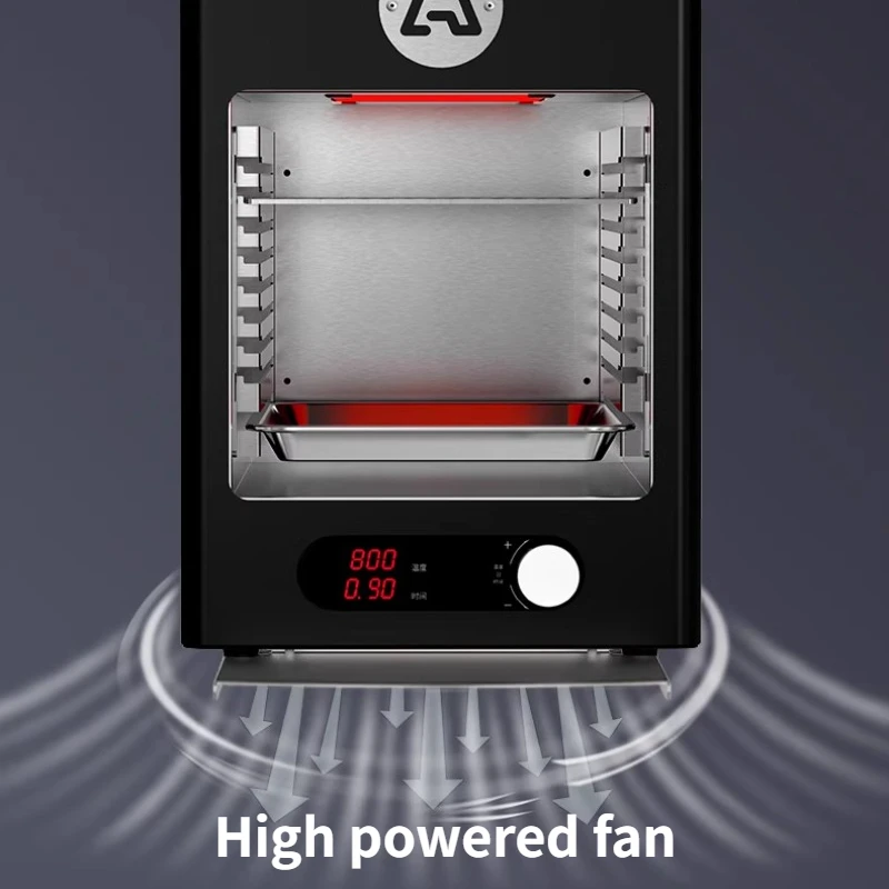 Horno eléctrico automático para carne, máquina de parrilla comercial de alta temperatura, 800 ℃, 220V