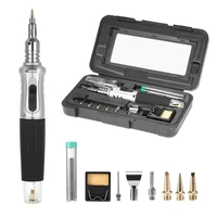 10 in 1 Butane Gas Soldering Iron Kit Automatic Ignition Welding Torch Tools Portable Electric Soldering Irons Gas Torch Pen Set 1