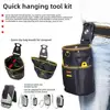 Rotating Quick-Hang Tool Belt Pouch For Woodworking Electrician Mechanic Quick-hanging Nail Tool Bag Man Gift Tool Organizer 2