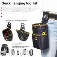 Rotating Quick-Hang Tool Belt Pouch For Woodworking Electrician Mechanic Quick-hanging Nail Tool Bag Man Gift Tool Organizer 2