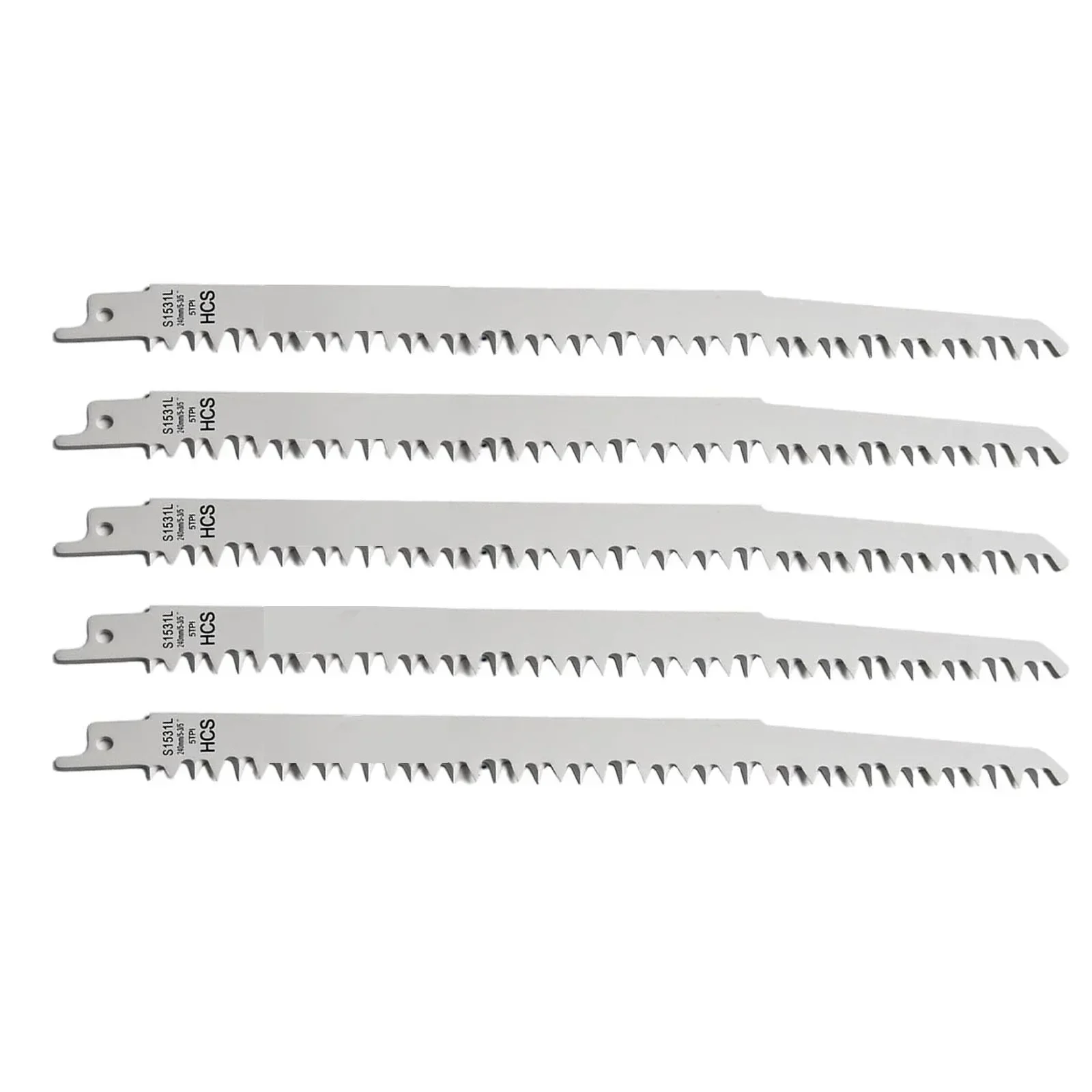 5*Reciprocating Saw Blades Saber Saw Handsaw Multi Blade For Woodworking Saber Blades S1531L Power Tools