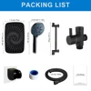 Shower Set 12 Inch ABS Starry Ceiling Showerhead Handheld Sprayer Concealed System 2