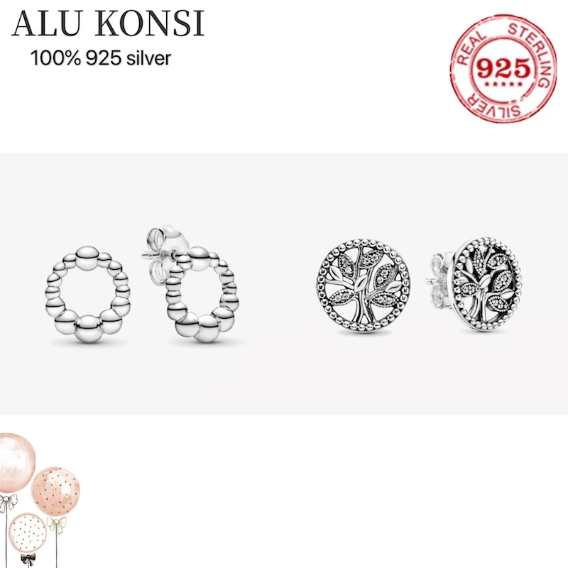 

Женские серьги из серебра 100% пробы, с фианитами