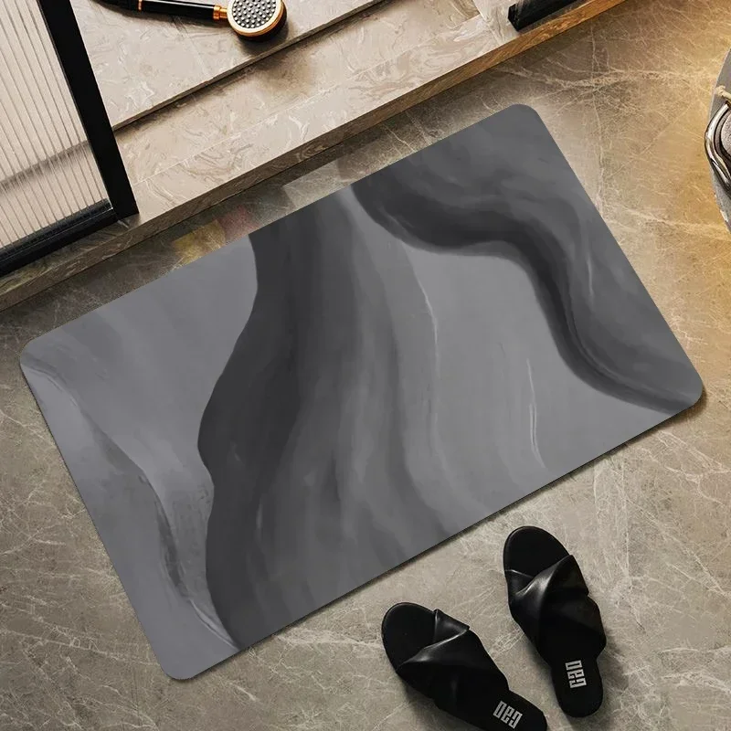 

Decor Rug Carpet Home Mat Diatomite Rugs Absorbent Mats Shower Bath Pattern Super Non-slip Side Marble Bathroom Modern Bathtub