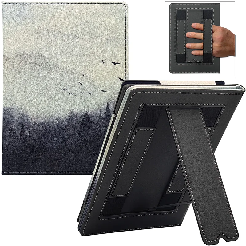 Dual Hand-Held Stand Case with Smart Sleep-Wake Function