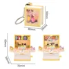 Cute 3D Folding Books Bomb Keyrings Durable Shoulder Bag Hanging Pendant For Key Handbag Decor 4