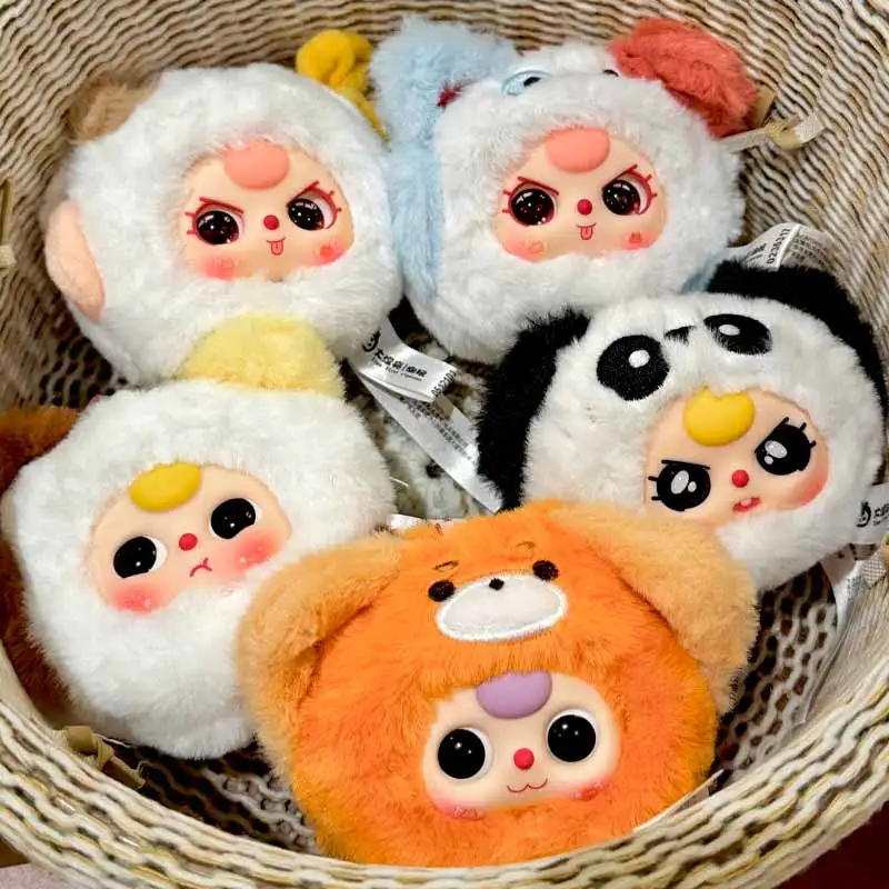 Babythree A Tiny Tot Animal Mini Head Plush Blind Box Series