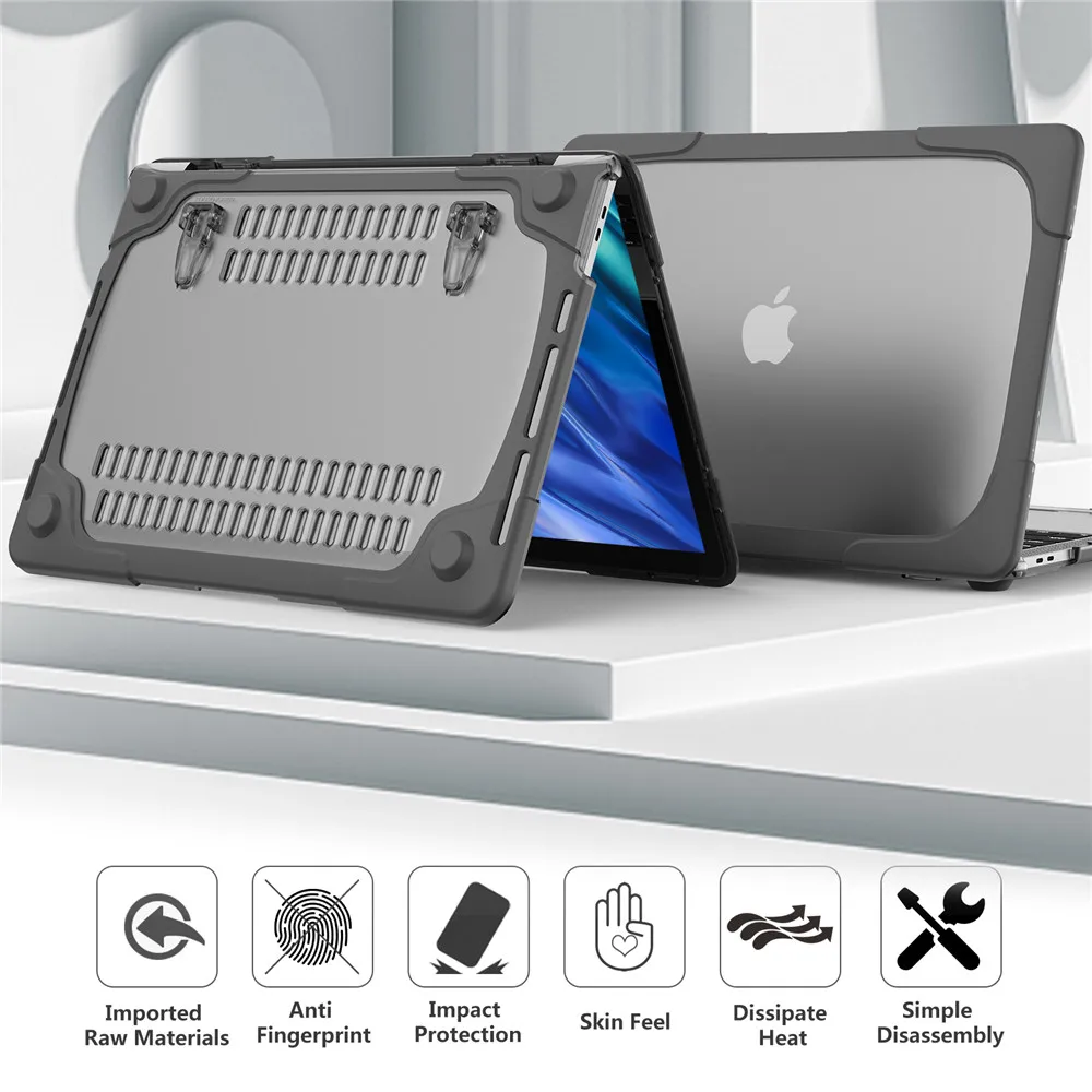 Portátil para Macbook Air Nova Capa Macbook Pro 14 Macbook Pro 13 m1 m2 Chip Touch Bar A2338 11 12 15 16 Case
