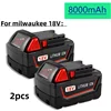 2025 New Original For Milwaukee M18 Power Tool Battery, Charger, BR, XC, 18V, 12000mAh M18B5, 48-11-1860, Built-in 21700 Battery 1