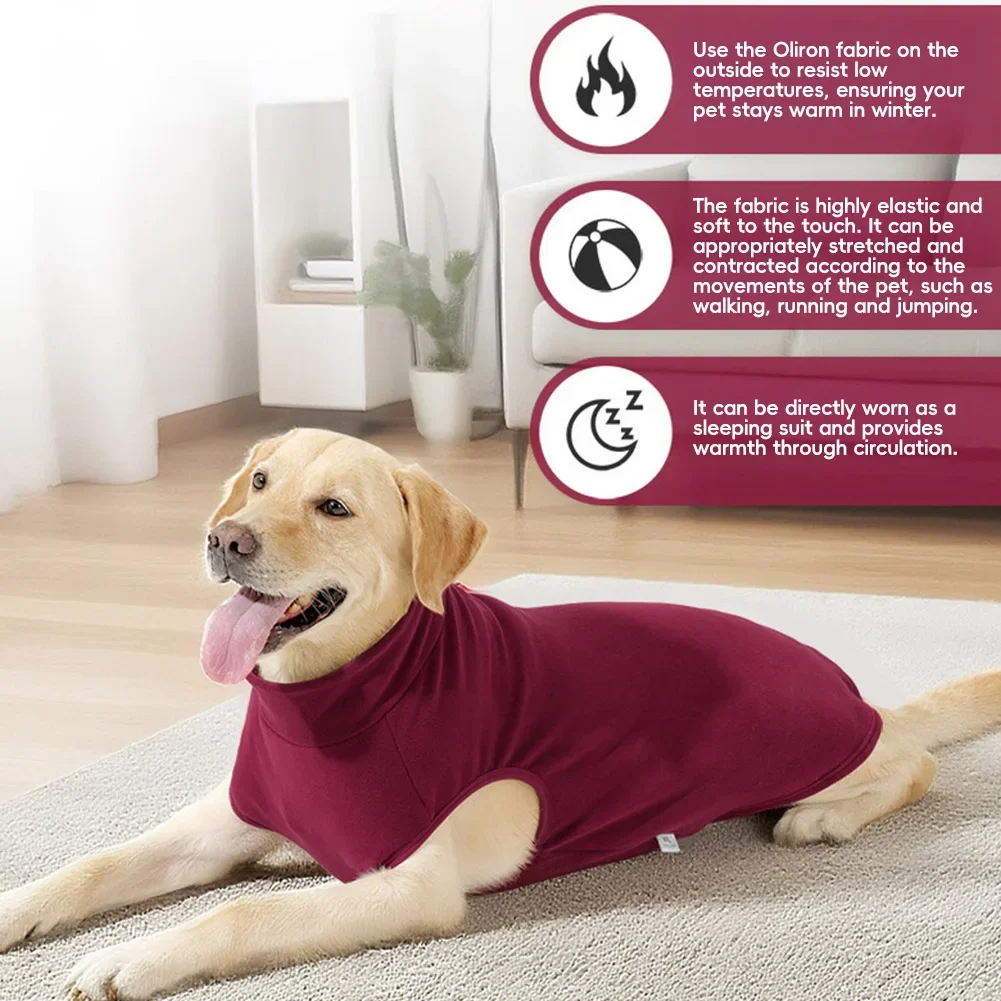 4-42.5kg Comfortable and Soft Pet Hoodie Sweatshirt Handsome Home Pet Clothing XS-3XL Medium Large Pet Winter Jacket