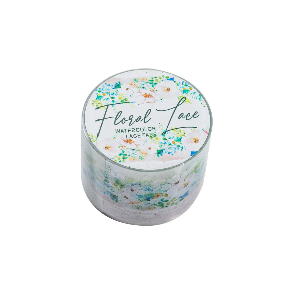 Journamm 30mm*2m PET Lace Tape Decor Sticker Scrapbooking Materials Art Collage Photo Album DIY CUT Creative Stationery 6