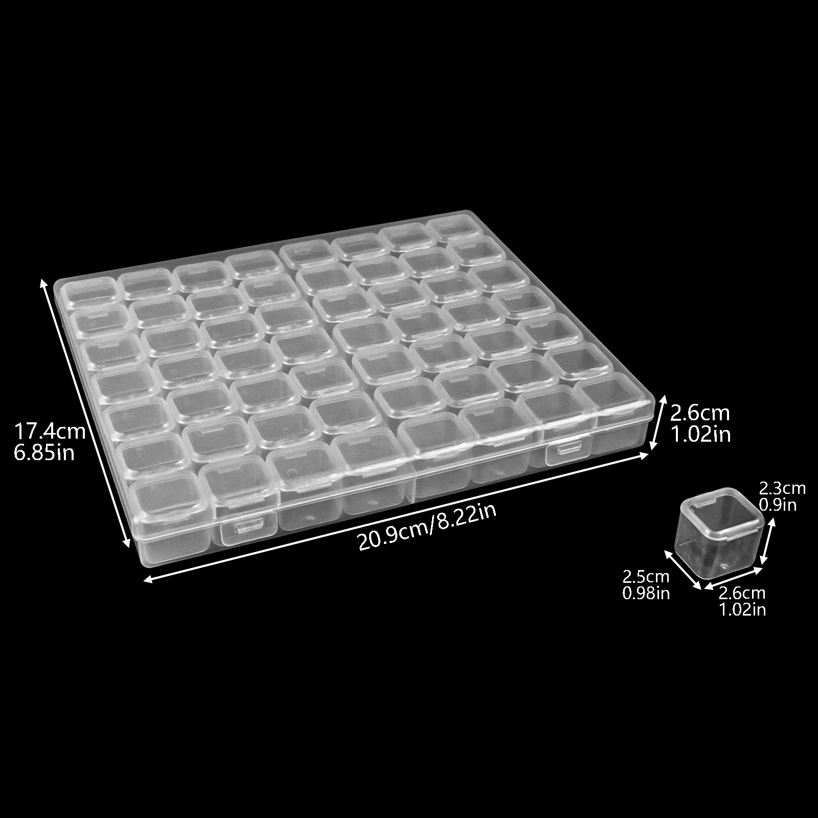 28/56 Independent Plastic Transparent Storage Box DIY Diamond Painting Bead Storage Box Jewelry Bead Fake Nail
