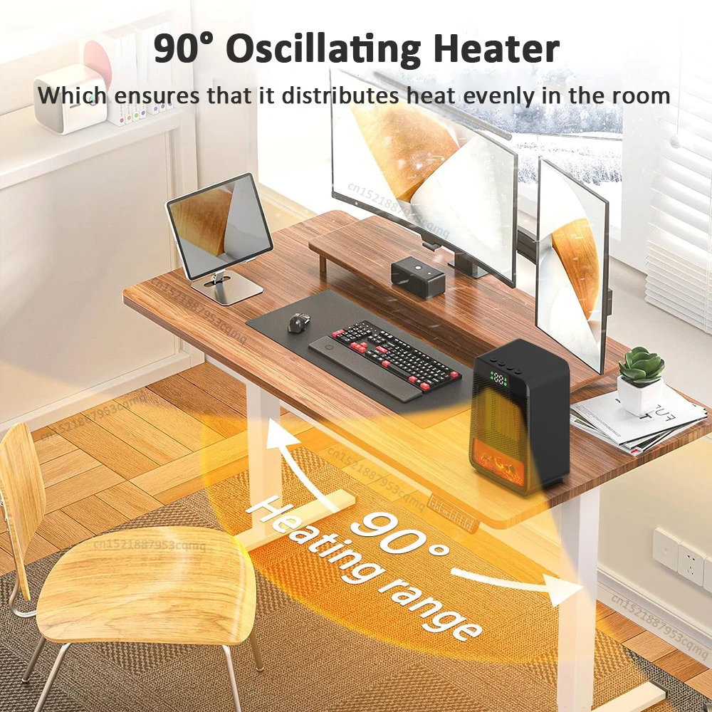 Fan Heater 1500W Heating Fans Portable Electric PTC Fan Heater Winter Home Office Rapid Heating Hot Air Blower Warmer Machine 4