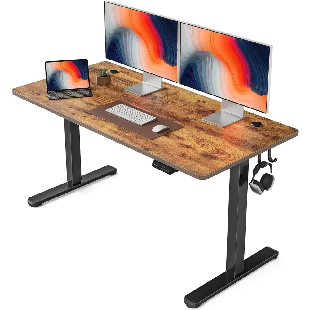

Standing Desk, 55 X 24 Inches Height Adjustable Stand Up Desk, Sit Stand Home Office Desk, Computer Desk