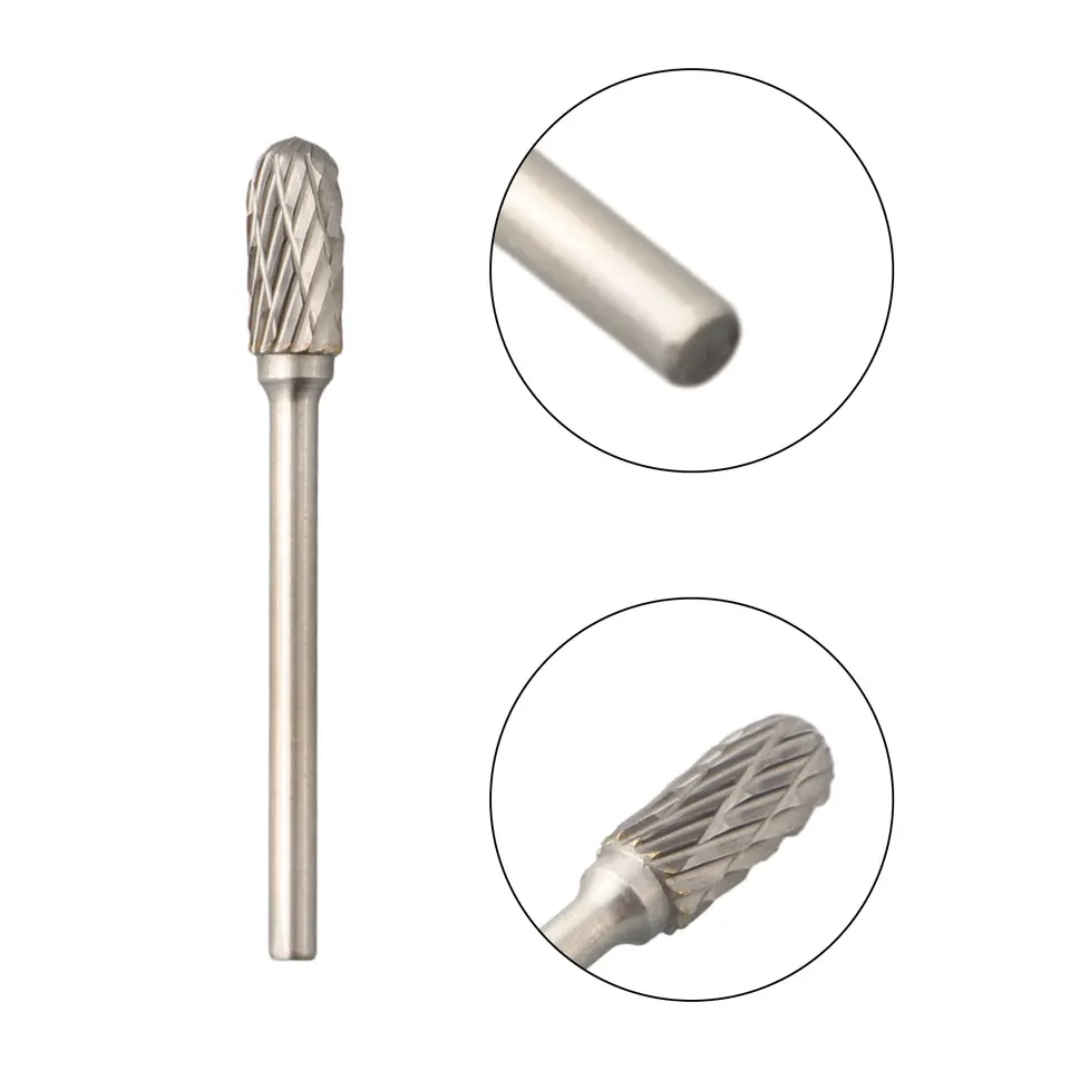 YUFUTOL 20-Piece Solid Carbide Burr Set - 3mm Shank For Rotary Tools, Wood & Metal Carving - View #8