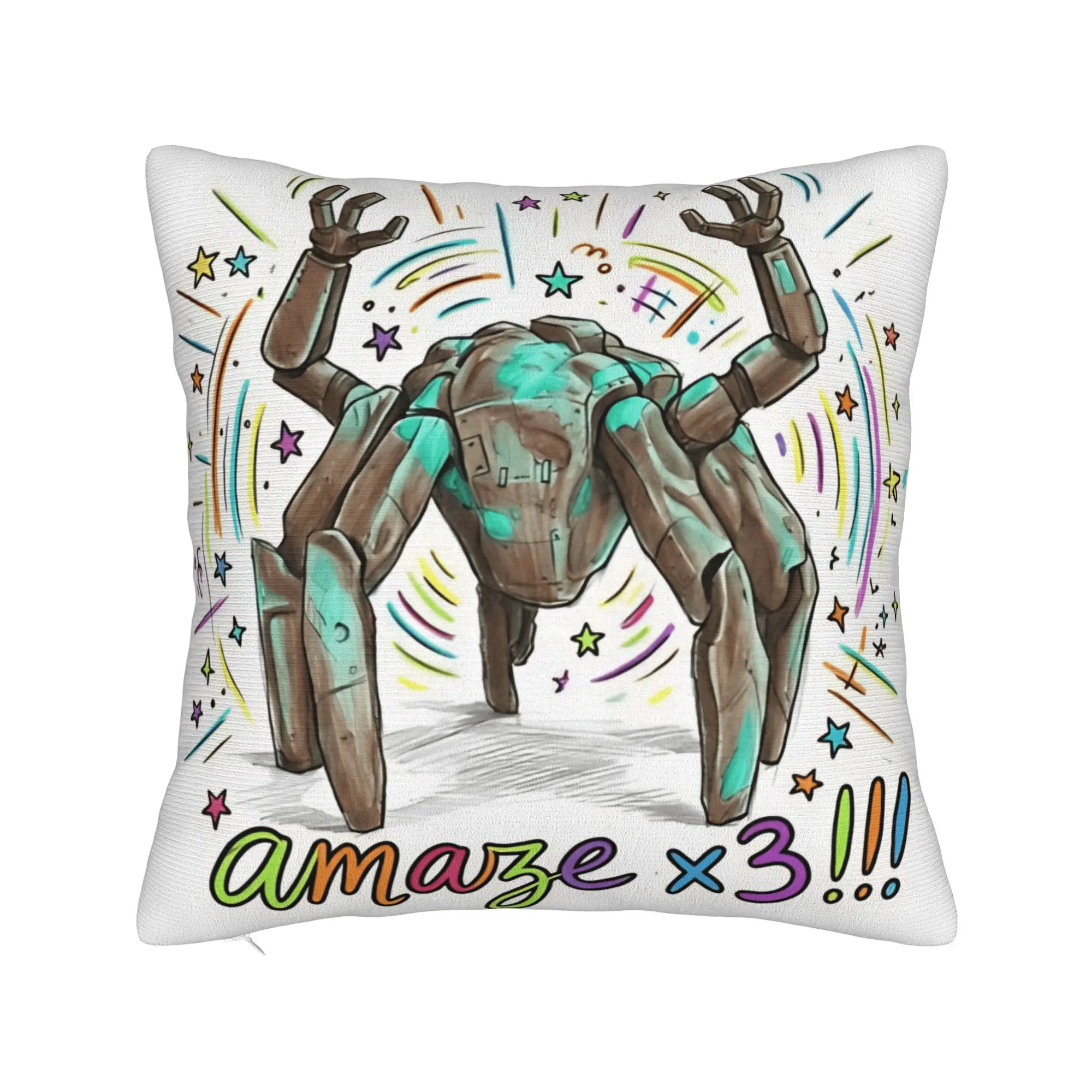 Custom Kawaii Pillow Cover for Living Room Chair - Project Hail Mary Design Featuring Rocky Ball