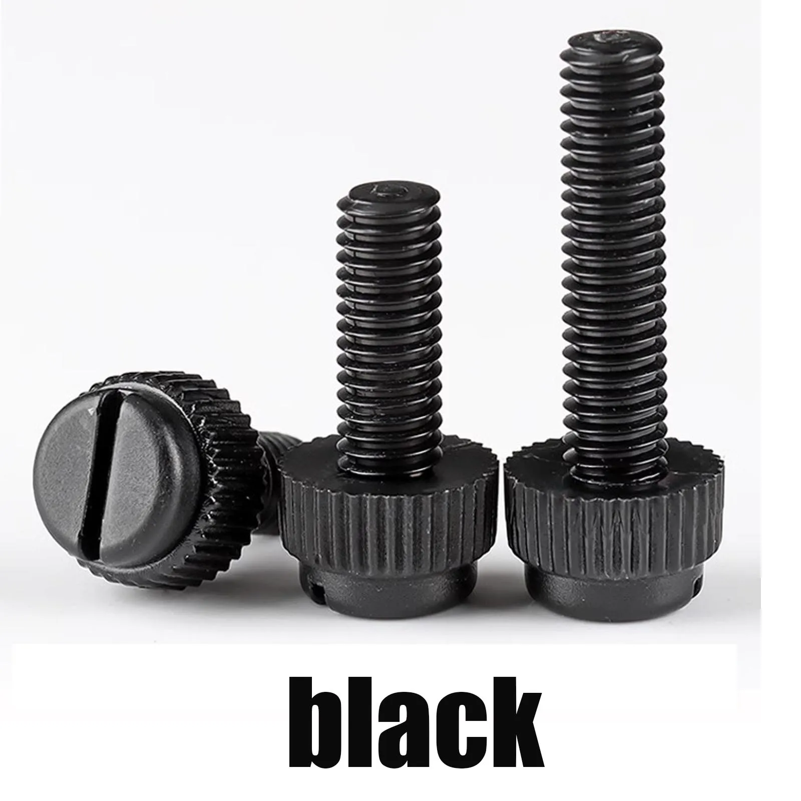 10/20Pcs M3 M4 M5 M6 M8 Acrylic Clear Transparent Nylon PA66 Plastic Knurl Slotted Head Toolless Thumb Bolt Screw