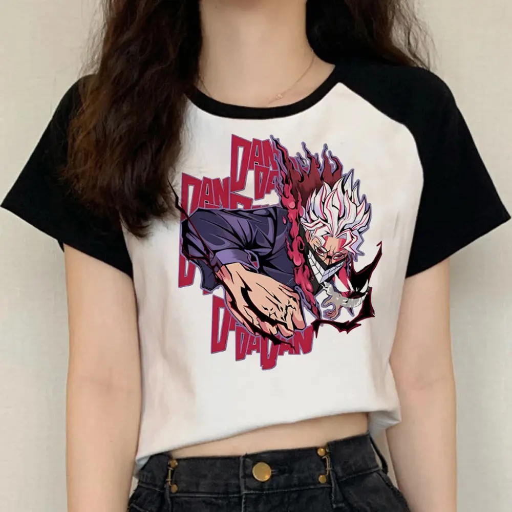 Dandadan Graphic Anime Women's Streetwear T-Shirt - Psychedelic Punk Pastel Design
