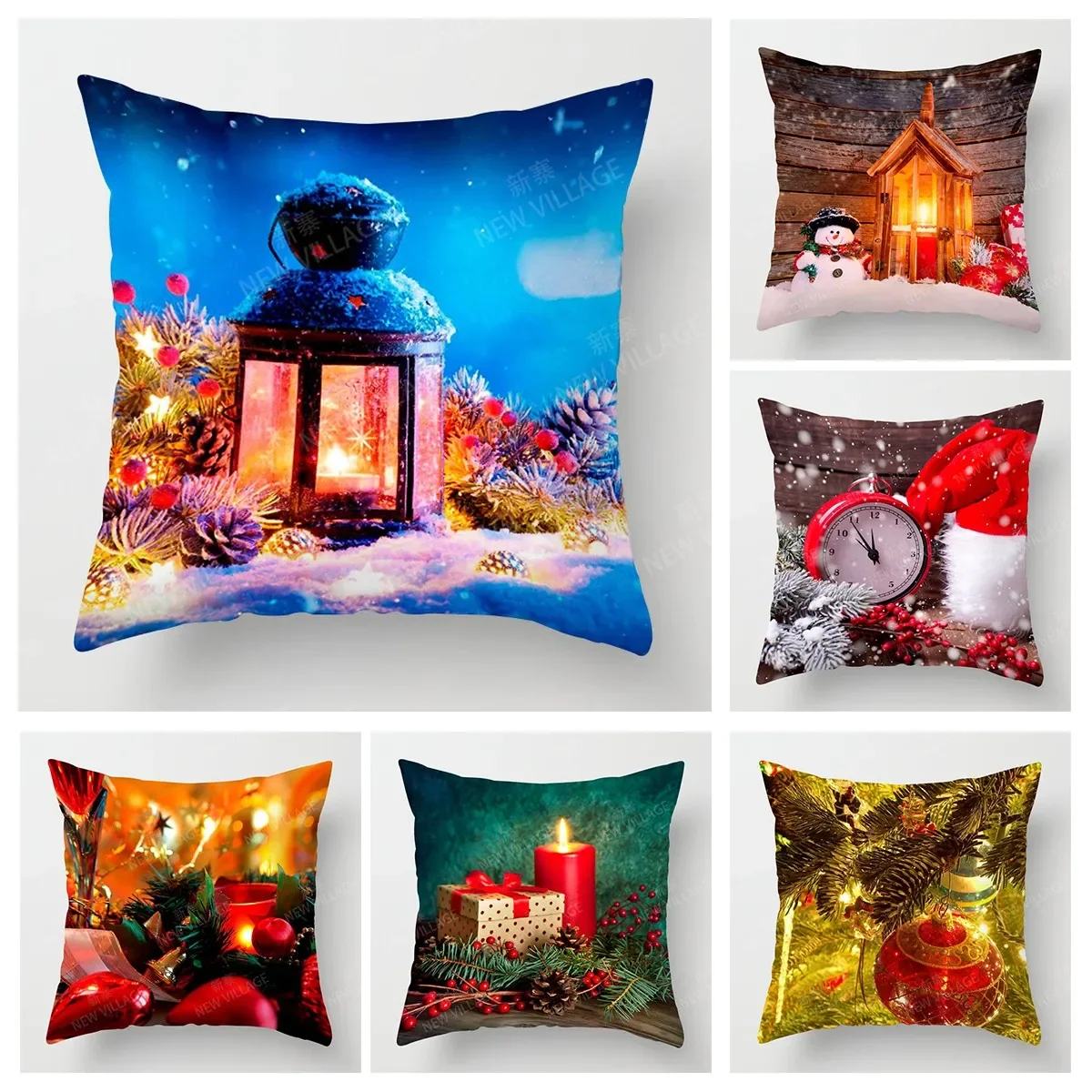 

christmas pillow cushion cover Home decorations throw pillow covers 45*45 pillowcase 40x40cm 50x50 45x45