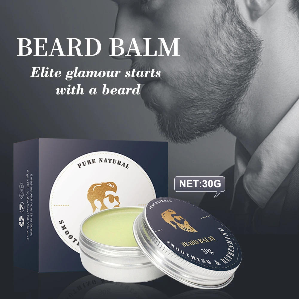 

APPTI Men's Beard Balm Natural Organic Beard Conditioner Moisturizing Smoothing Mustache Beard Wax For Styling