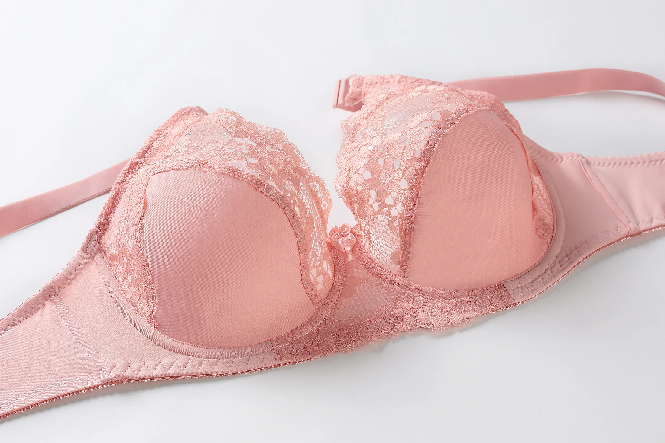 Women Sexy Lace Bra Underwire Gather Adjustment Lingerie Unlined Push Up Bras Underwear Big Plus Size 38-48 4